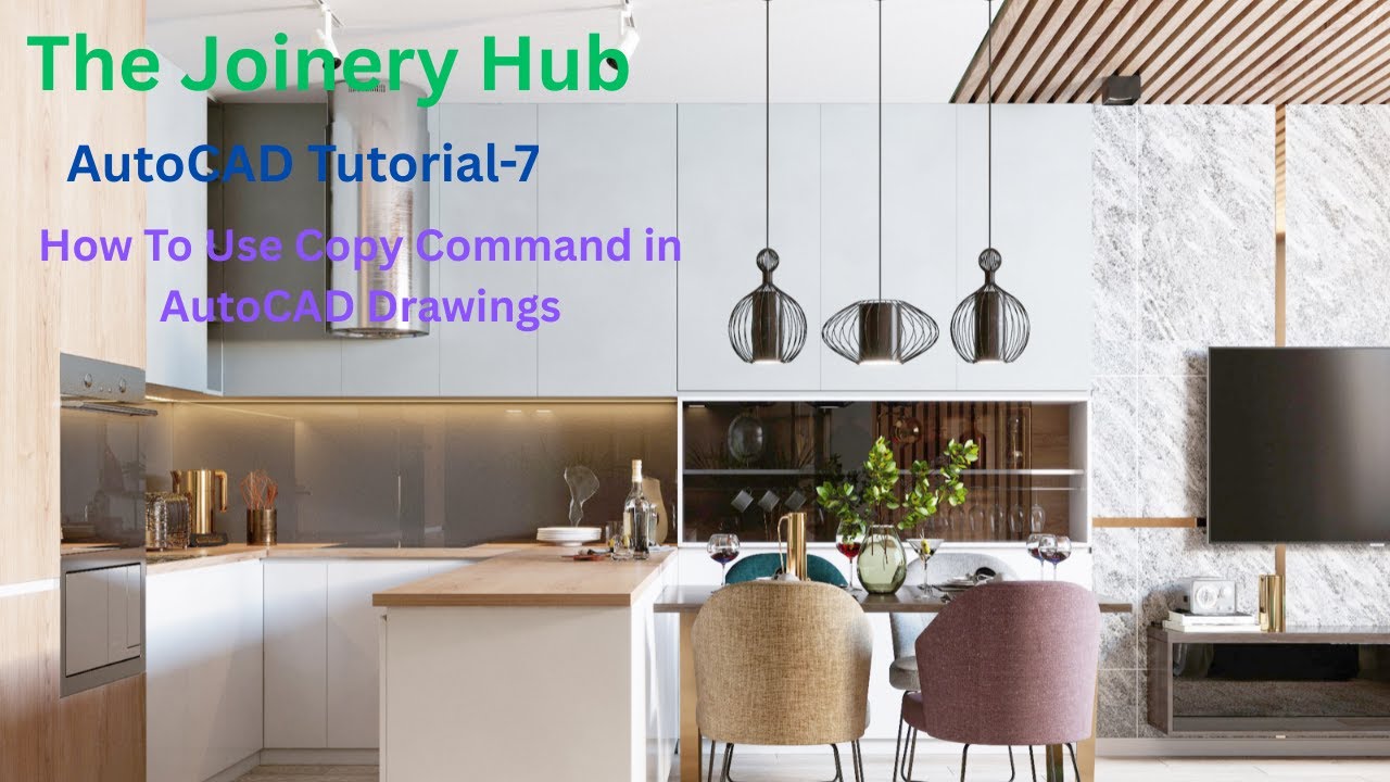AutoCAD Tutorial 07 How to Use Copy Command in AutoCAD @ The Joinery ...