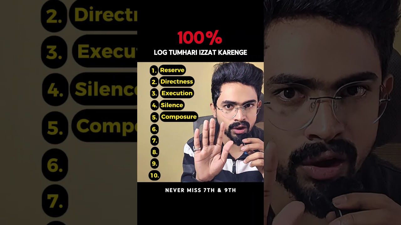 100% izzat denge log💀 #selfimprovement — Transcript