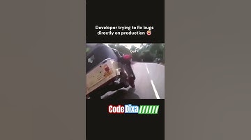 Developer trying to fix bugs directly on production 😂😂😂