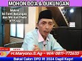 Mohon Do'a &amp; Ukungan Muballigh; Maju DPD RI dapil Kepri