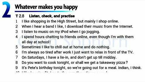 Headway Pre-intermediate Unit (2)