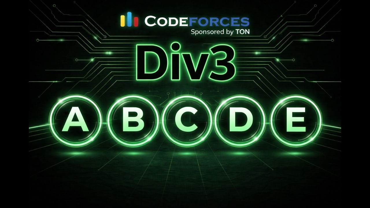 Codeforces Round 1080 Div 3 Upsolve - YouTube