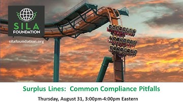 Surplus Lines Common Compliance Pitfalls Webinar