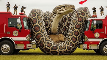 Heroic Rescue Team Saves Stubborn Capybara from Giant Python’s Terrifying Attack🐍