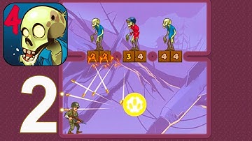 Stupid Zombies 4 - Gameplay Walkthrough Part 2 - Rifle 51-90 3 stars(iOS, Android)