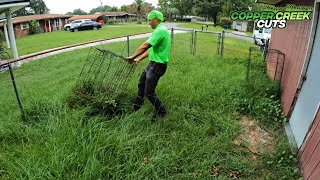 Couple ABANDONDED By The Last Lawn Guy (So I mowed their tall grass)