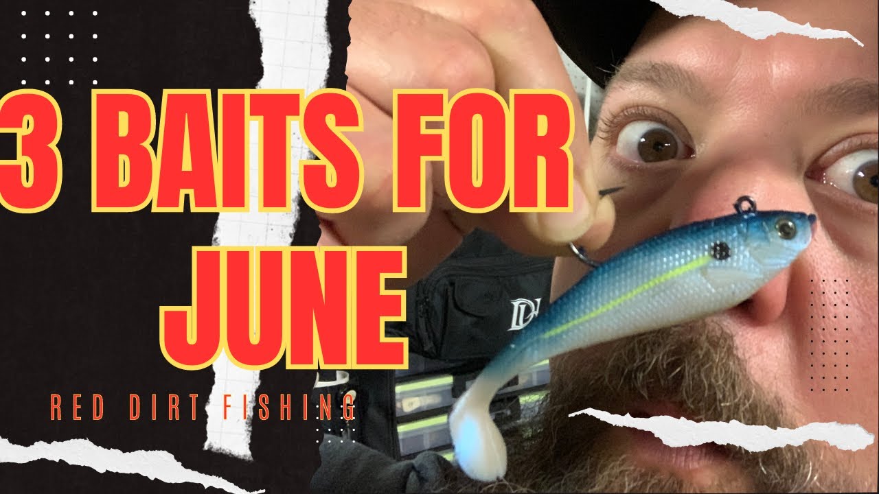 Three Baits for Bass fishing in the month of June YouTube