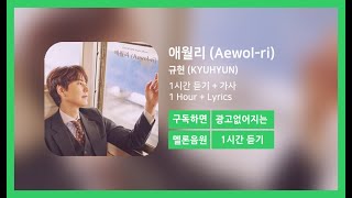 [한시간듣기] 애월리 (Aewol-ri) - 규현 (KYUHYUN) | 1시간 연속 듣기