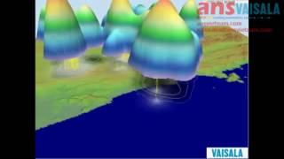 Vaisala VietNam ANSVietNam 3D animation of Vaisala lightning detection near Sao Paulo