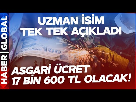 Asgari Ücret 17600 TL Oluyor! Uzman İsim Asgari Ücret ve Emekli Maaşına Gelecek Olan Zammı Hesapladı