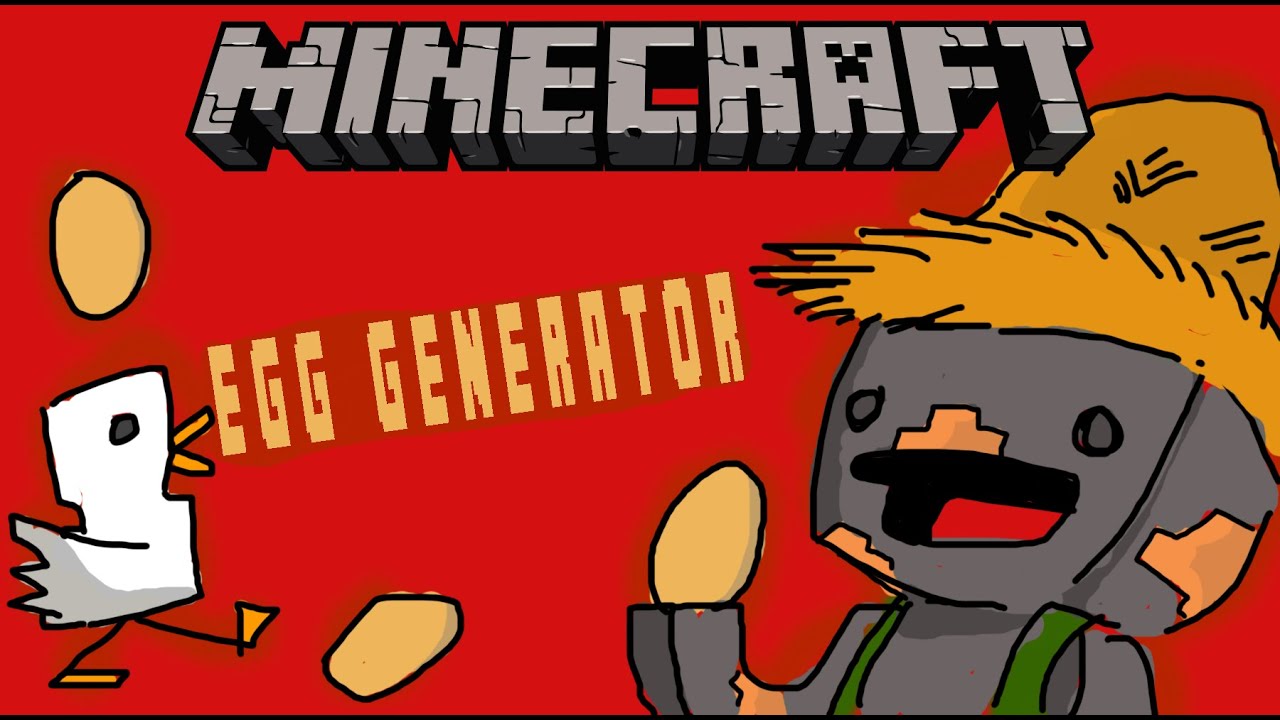 Minecraft : How to make egg generator - YouTube