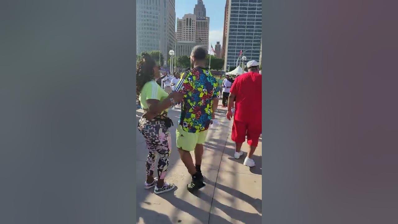 CHUCKS VS ADIDAS HART PLAZA, 732022 FILMED BY WAYNE SHELDON PERRY