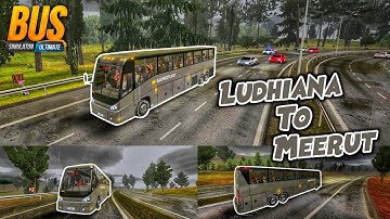Ludhiana To Meerut | Bus Simulator Ultimate | Best Bus Driving Gameplay Walkthrough ( Android/IOS )