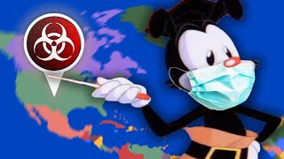 Yakkos World but EVERY Country with Covid 19 gets the RED BUBBLE from PLAGUE Inc