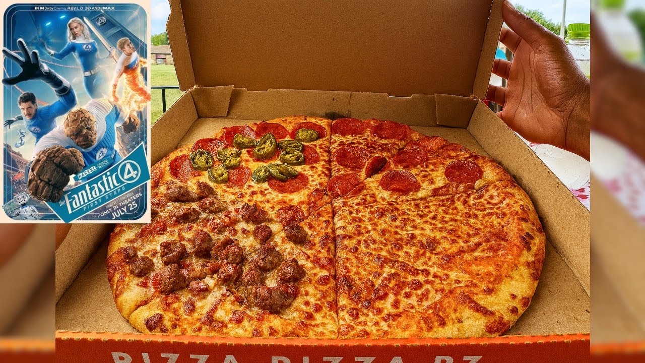 POV LITTLE CESARS FANTASTIC-FOUR-N-ONE PIZZA. Which slice is taste best?