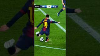 Messi's Stunning Goals Against AC Milan🔥🤯⚡ #messi #fcbarcelona #skills #shorts #ucl