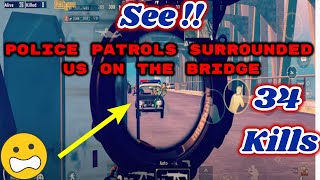 See ! We Encountered More Than 7 Squads On The Bridge | See How We Survived | PUBG MOBILE