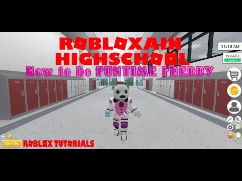 How To Be Funtime Freddy In Robloxian Highschool Youtube - funtime freddy t shirt roblox
