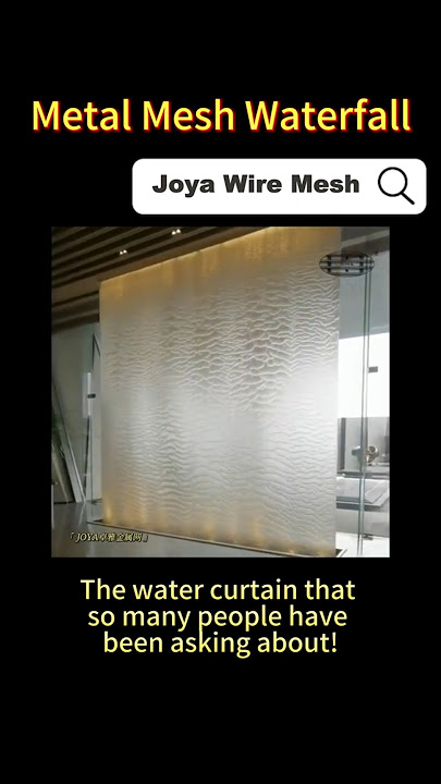 Hot-Selling Metal Mesh Water Curtain Recently#wiremesh#decorativemesh#metalmeshwaterfall#meshcurtain