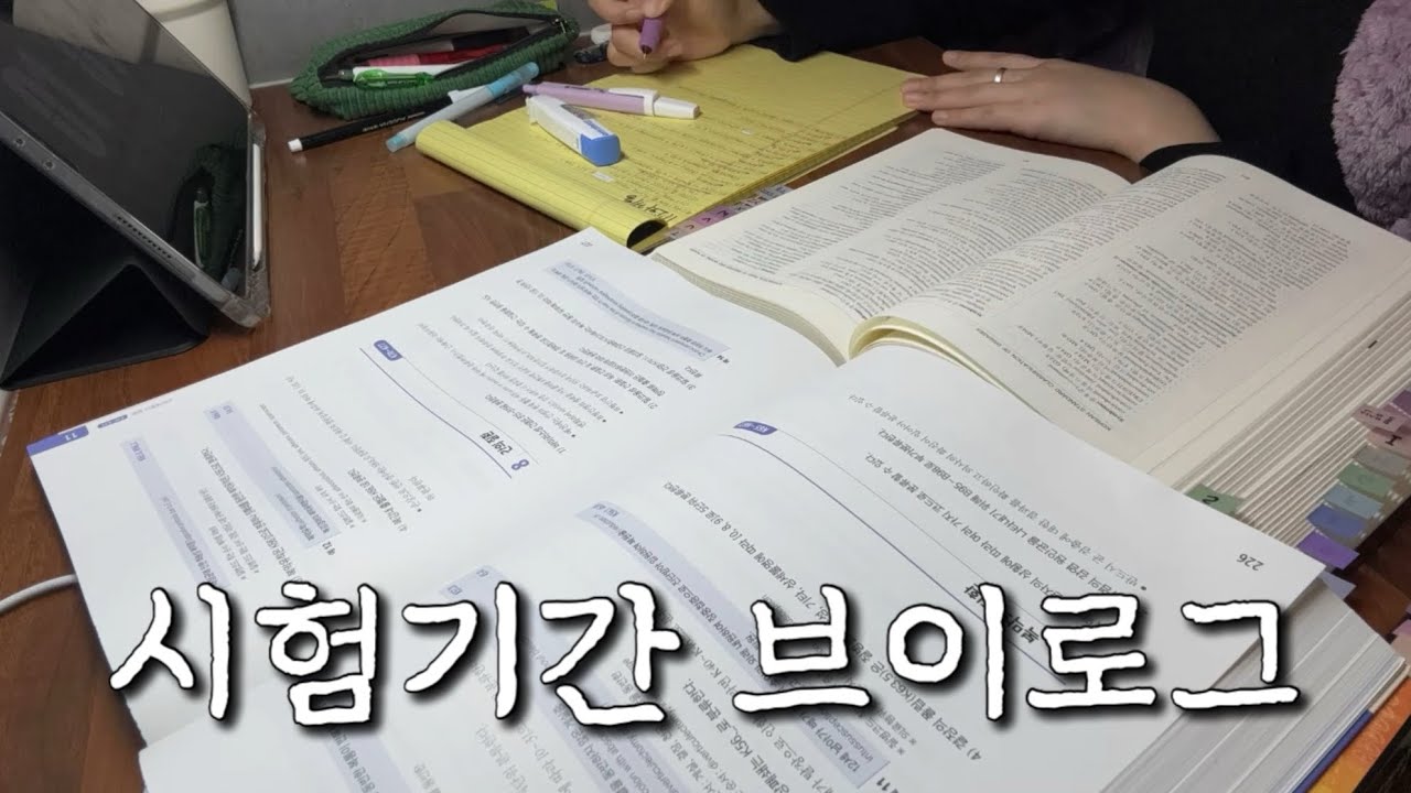 vlog | 학생이란 신분으로 학교라는 감옥에 갇혀 시험이라는 벌을 받고…