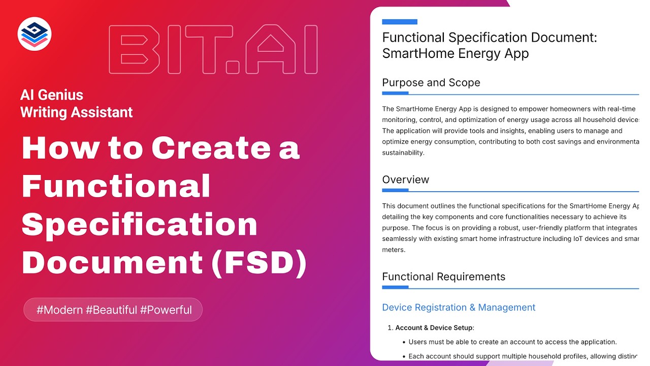Api Fsd New How to Create a Functional Specification Document (FSD) with AI? - YouTube