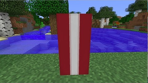 How to make the National Flag of Latvia [LVA]//Minecraft