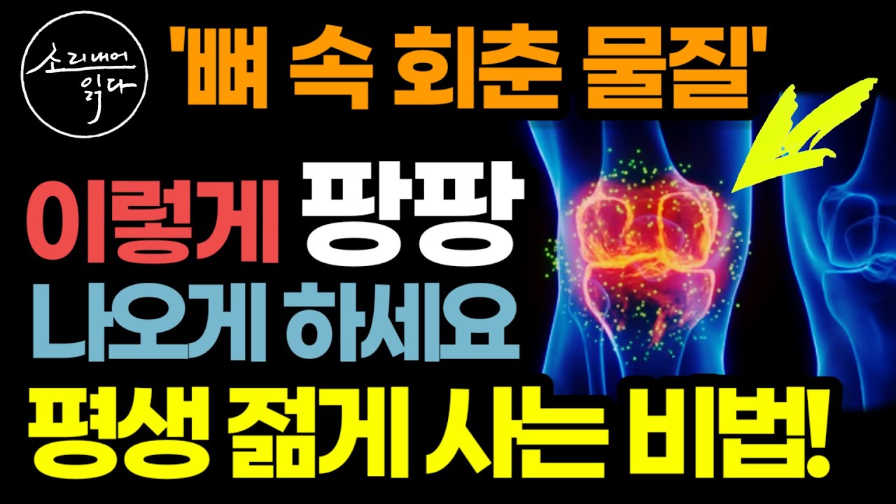 하루 1분, '뼈 속 회춘 물질' 만드는 초간단 비법! / 이렇게 하세요! 골절, 골다공증, 치매 걱정 싹 사라집니다! / 100세 무병장수 비결 / 책읽어주는여자 건강 오디오북