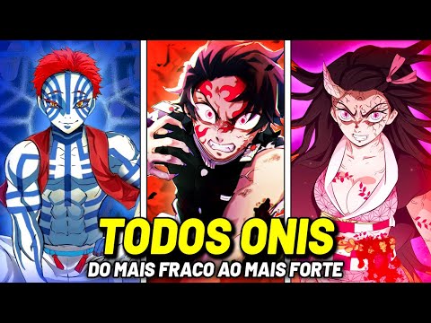 TODOS OS CAÇADORES DE ONIS DE DEMON SLAYER DO MAIS FRACO AO MAIS