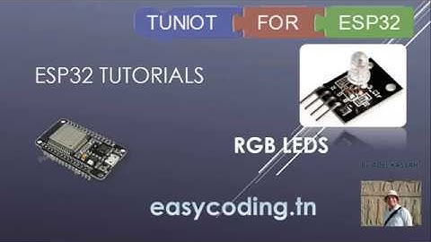 ESP32 tutorial A-13: The RGB LED