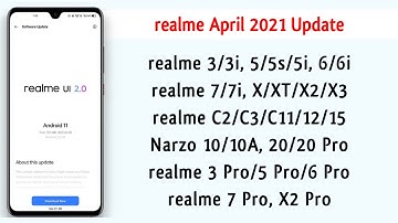 realme April 2021 Update | realme 6, 6 Pro, 7, 7 Pro, X2, X2 Pro, X3, C3 & Narzo 10/20/30 Update ~ 🔥