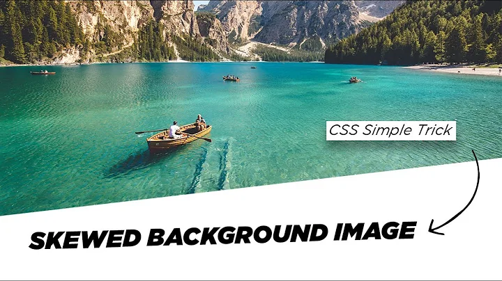 CSS Skewed Background Image | Pure CSS Skewed Background