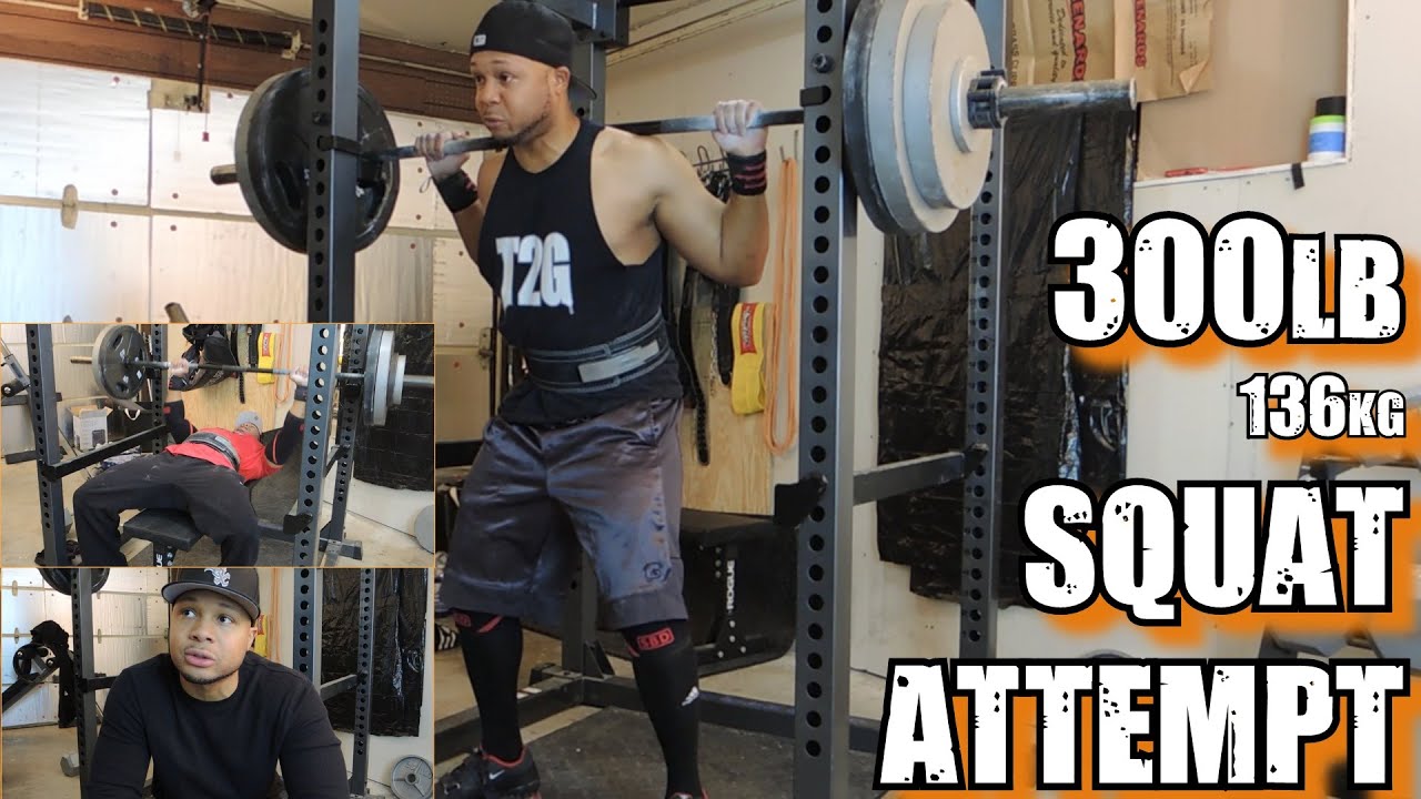 300 lb Squat Attempt For The First Time Testing Max After Candito 6