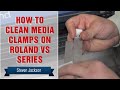 How to clean media clamps on roland vs series