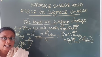 FORCE ON SURFACE CHARGE AND CAPACITORS //ELECTROSTATICS// INTRODUCTION TO ELECTRODYNAMICS//GRIFFITH