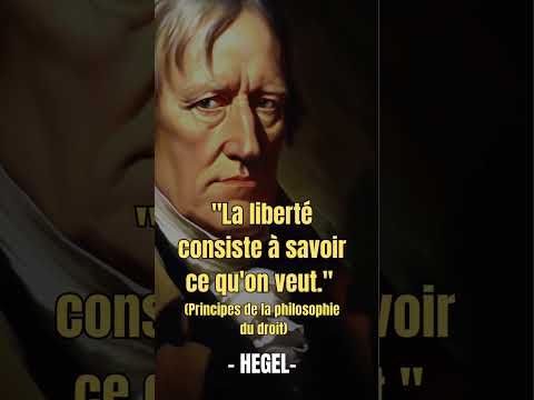 Vidéo: Citations philosophiques de Hegel