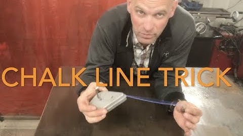 How to use a chalk line (if you are all alone)