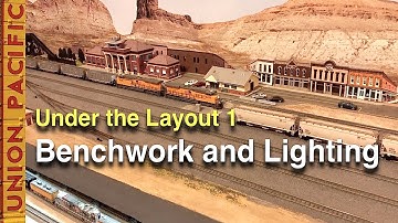 Under the Layout 1 - Benchwork and Lighting on My Model Railroad
