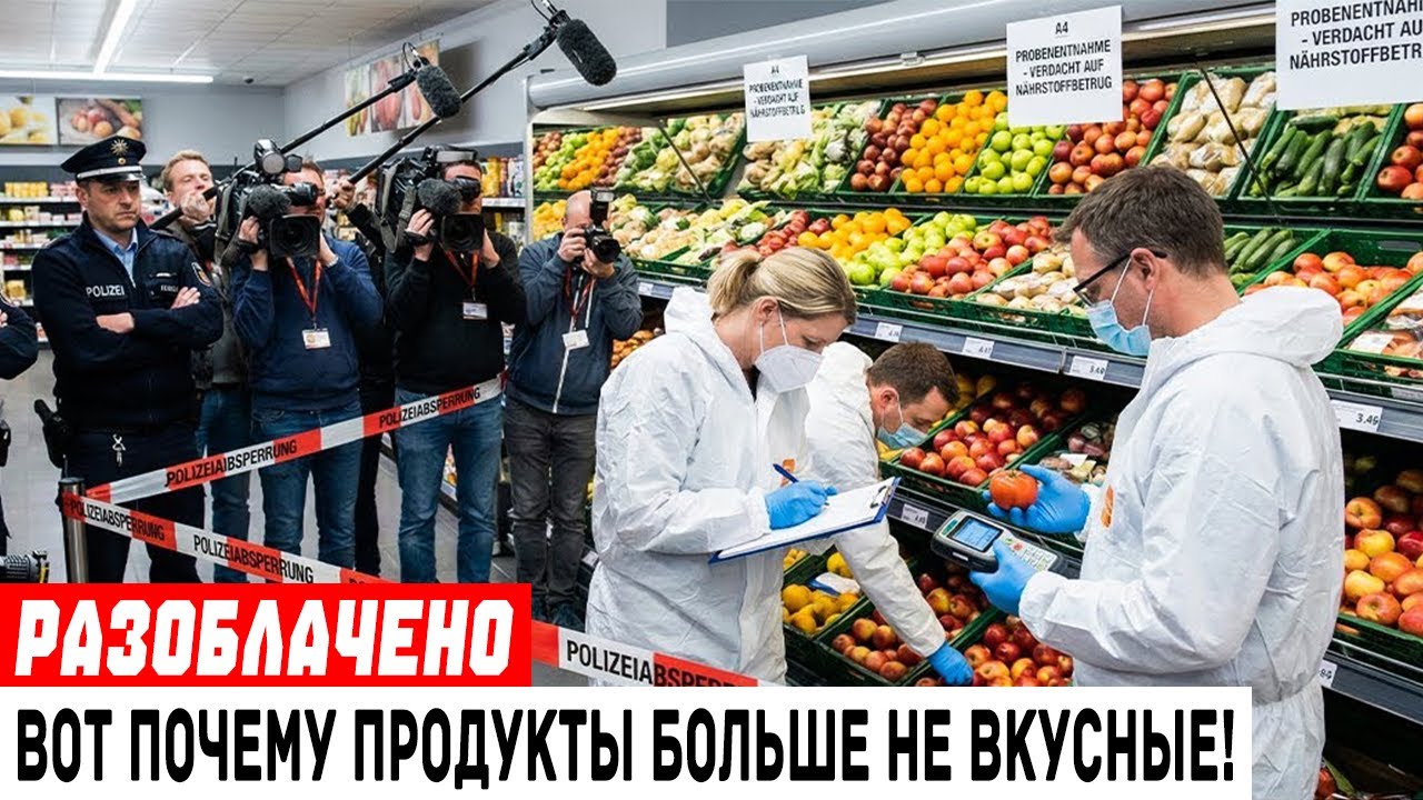 Правда раскрыта — Почему наша еда больше НЕ имеет вкуса? Aldi, Lidl, Rewe и другие