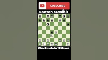 Scotch Gambit l Brilliant Move Tricks l Checkmate In 11 Moves
