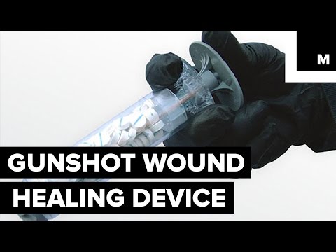 Video Sponge-filled syringe for gunshot wounds - youtube