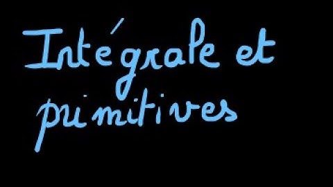 Calcul intégral et primitives (exemples)