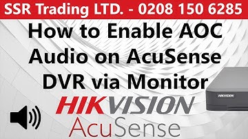 How to Enable AoC Audio Over Coax Mic (or Cat5 UTP) using Hikvision CCTV IDS AcuSense DVR 2020 2021