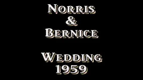 Norris and Bernice Wedding 1959