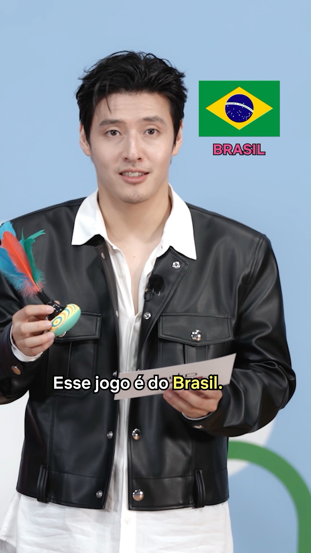 Elenco conhece jogo brasileiro! #round6 ?