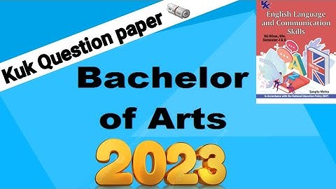 English language and communication skills Level -1 NEP previous year question paper (kuk University)