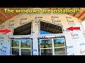 Our big windows are installed!!! GIVEAWAY ANNOUNCEMENT! #477 #barndo #barndominium