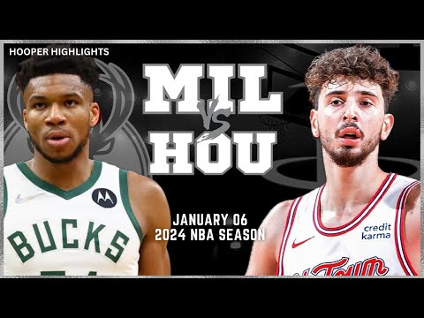 Milwaukee Bucks vs Houston Rockets Full Game Highlights | Jan 6 | 2024 NBA Season