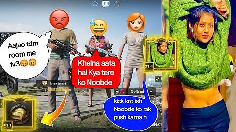 Random 3 players call me Noob / challenge for 1vs 3 TDM room (part - 34)