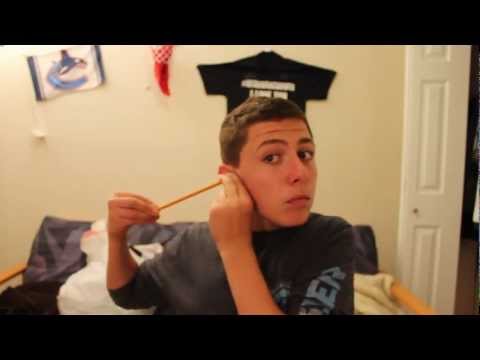 MAGIC TRICK -Put A Pencil In Your Head!!