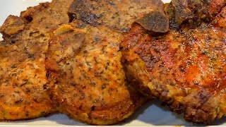 How to make Juicy and Tender Air Fried Pork Chops \/ Air Fryer Bone-In Pork Chops